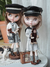 Handmade Outfit for Blythe/Obitsu/Pullip, Striped Navy Set