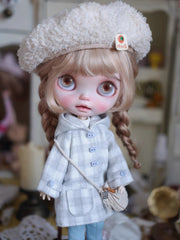 Plaid Overcoat Jeans Blythe Half Body Shot | ToastDoll