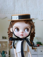 Sweet Boater Blythe Hat - Handmade Doll Accessory - ToastDoll
