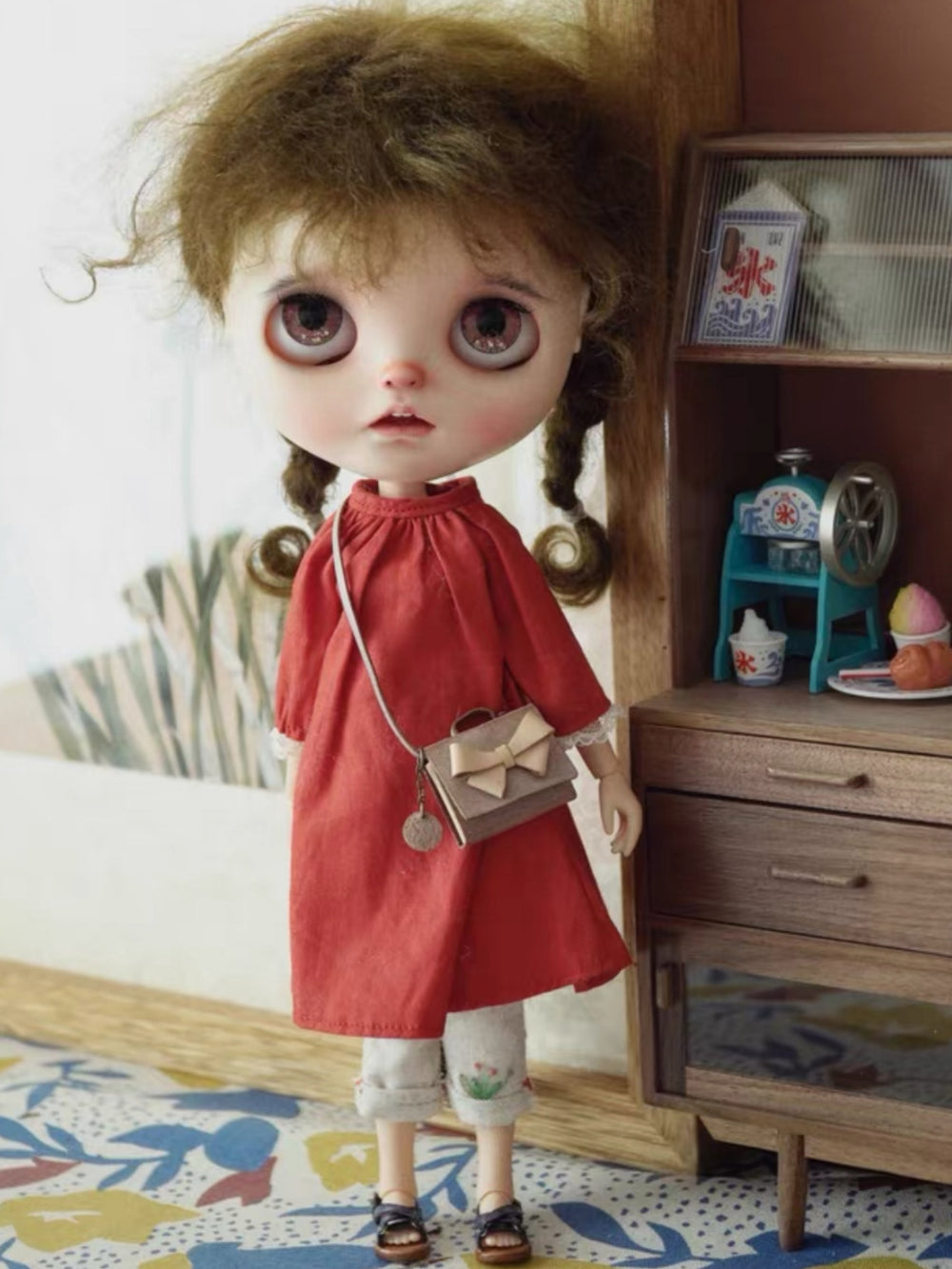 Pastel Leather Bow Blythe Bag | ToastDoll