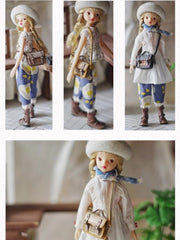 Leather Plaid Satchel Blythe Bag On Doll Display | ToastDoll