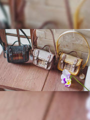 Leather Plaid Satchel Blythe Bag | ToastDoll