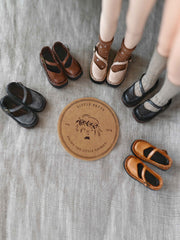 Handmade Shoes for Blythe/ Ob24/ Ob22, Leather Flats