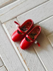 Hand-painted Leather Blythe Red Mary Jane | ToastDoll