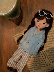 Blue Pastel Suit Blythe 1/6 BJD Outfit Long Pants | ToastDoll