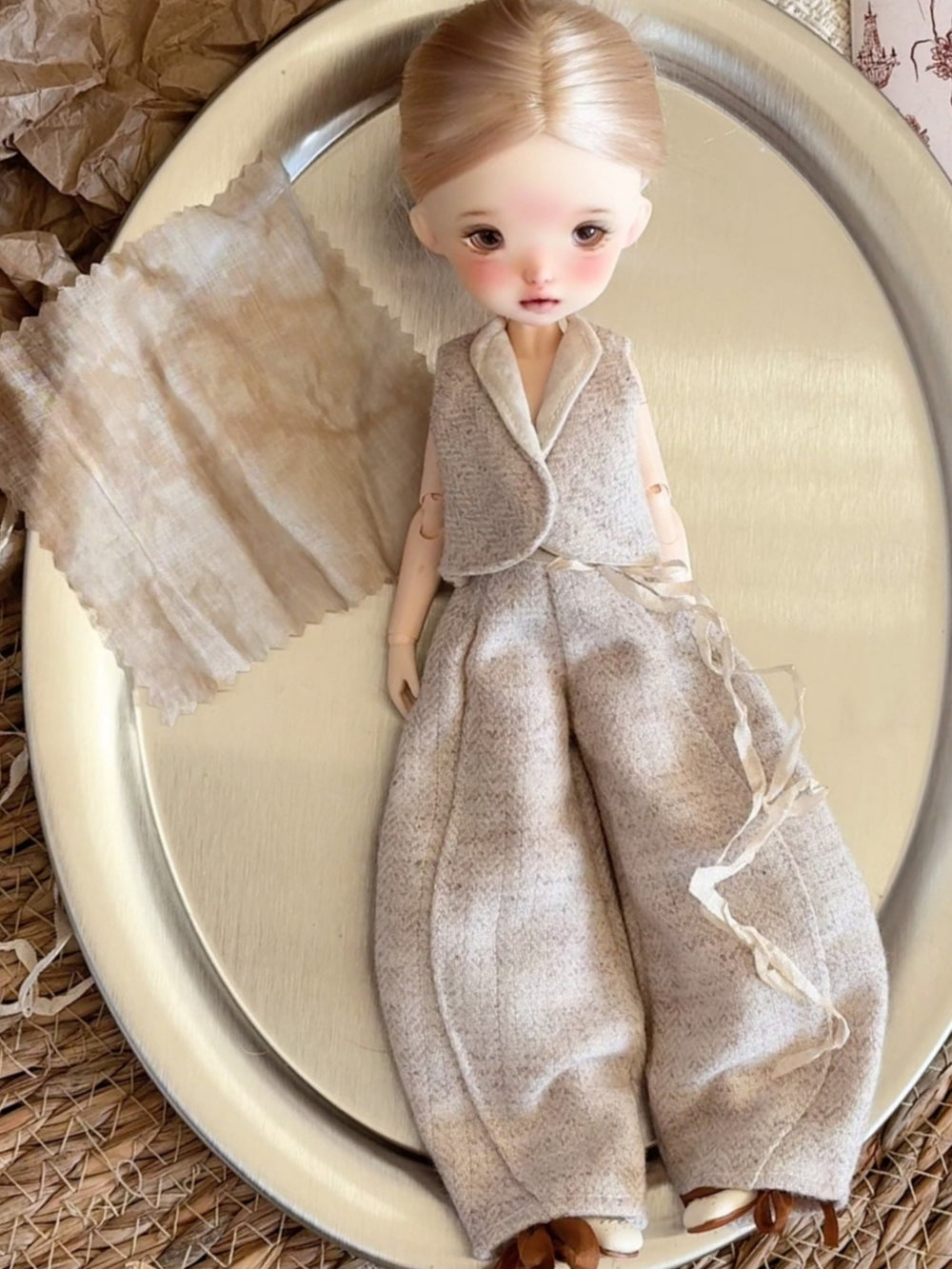 Vest Curved Pants Blythe 1/6 BJD Outfit | ToastDoll