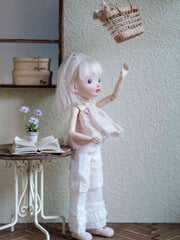 Pink Lace Dress Blythe 1/6 BJD Set Side View | ToastDoll