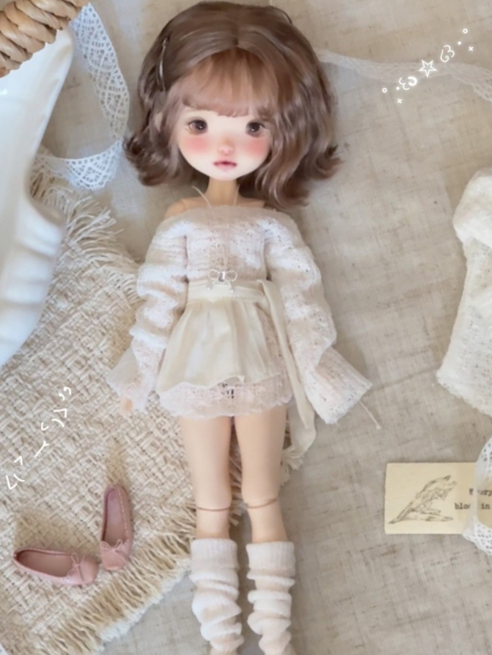 White Off-Shoulder Blythe BJD Outfit | ToastDoll