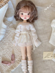 White Off-Shoulder Blythe BJD Outfit | ToastDoll