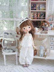 Sweet White Blythe BJD Outfit - Handmade Doll Clothes - ToastDoll