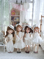 Sweet White Blythe BJD Outfit - Handmade Doll Clothes - ToastDoll