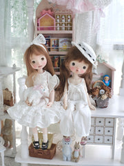 Sweet White Blythe BJD Outfit - Handmade Doll Clothes - ToastDoll