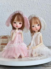 Bunny Tulle 1/6 BJD Outfit - Handmade Doll Clothes - ToastDoll