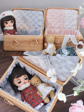 Handmade Doll Case Carrier, Rattan Wicker