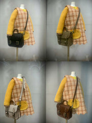 Classic Leather School Satchel Handmade Blythe BJD Bags | ToastDoll