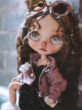 Handmade Outfit for Blythe/Obitsu, Purple Denim Jacket