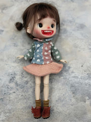 Handmade Shoes for Blythe/ Ob24/ Ob22/ Jacoosun, Winged Mary Jane