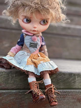 Handmade Shoes for Blythe/Obitsu, Zip-Detail Combat Boots