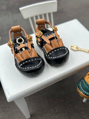 Handmade Shoes for Blythe/Obitsu, Workwear Style Leather Shoes