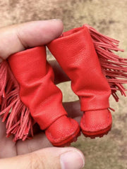 Handmade Shoes for Blythe/Obitsu, Fringed Boots