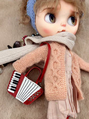 Leather Accordion Handmade Blythe Red Bags | ToastDoll