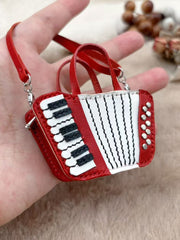 Leather Accordion Handmade Blythe Red Bags Detail | ToastDoll