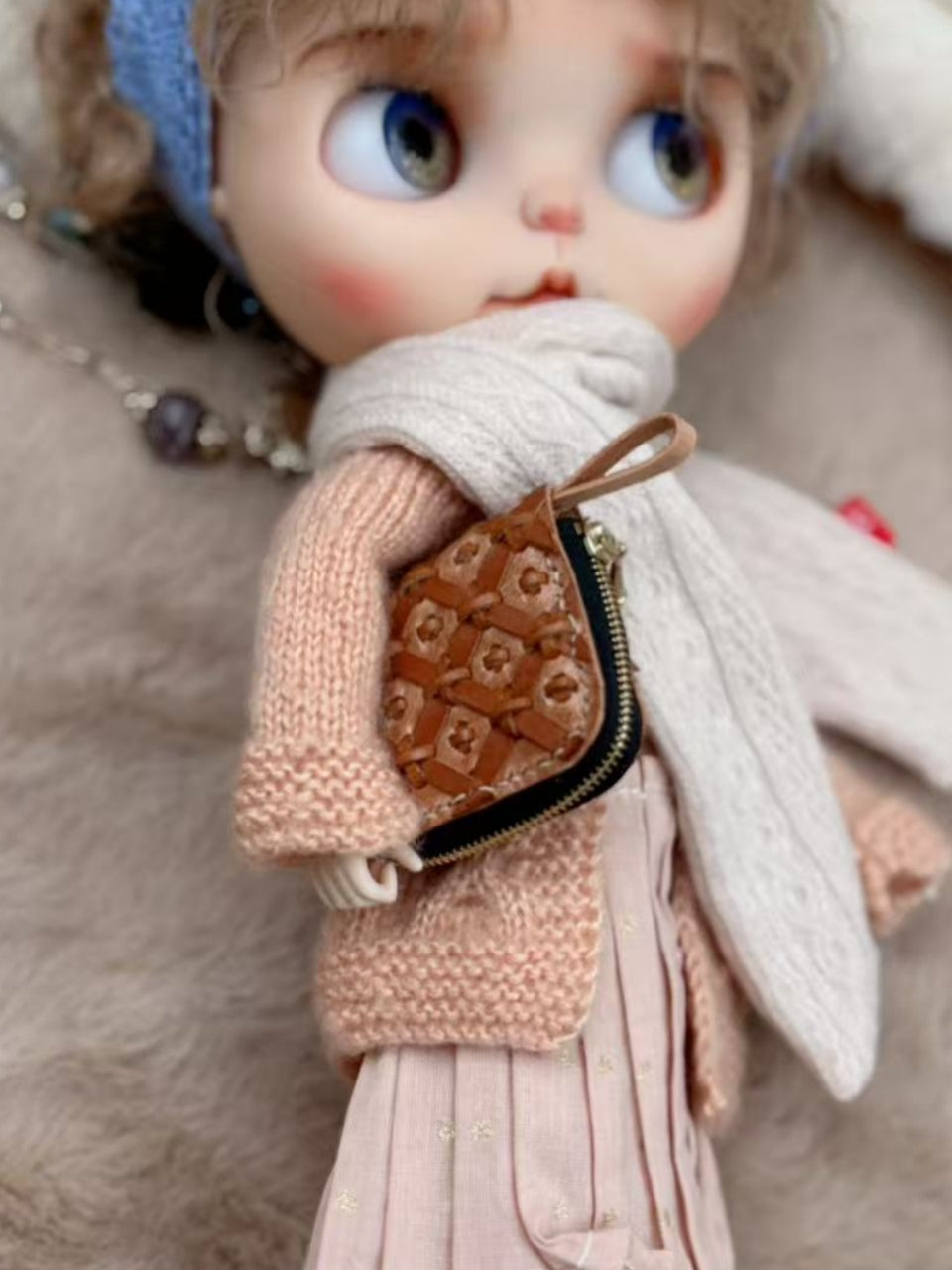 Leather Zip Purse Handmade Blythe Bags | ToastDoll