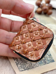 Leather Zip Purse Handmade Blythe Brown Bags | ToastDoll