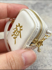 Leather Lucky Money Handmade Blythe White Bags Detail | ToastDoll