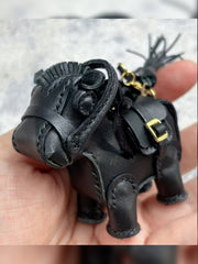 Black Leather Horse Handmade Blythe Bags | ToastDoll