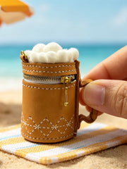 Leather Beer Blythe Bag Front View | ToastDoll