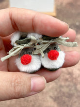 Handmade Shoes for Blythe/Obitsu, Christmas Snow Leather Shoes