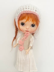 Pastel Crochet Blythe Pink Kerchief | ToastDoll