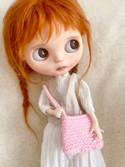 Pastel Crochet Blythe Pink Bag | ToastDoll