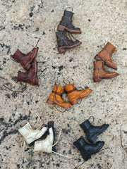 Lace-up Leather Blythe Boots - Handmade Doll Shoes - ToastDoll