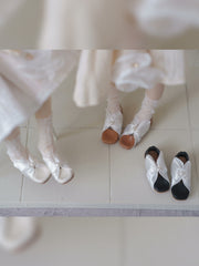 Handmade Shoes for Blythe/Obitsu, Leather Ribbon Flat