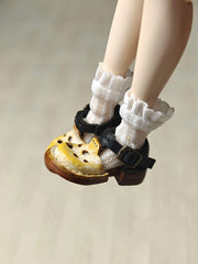 Vintage Cheese Hollow Blythe Yellow Flats | ToastDoll