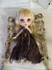 Handmade Outfit for Blythe/Obitsu/Pullip, Butterfly Wings Dress Set