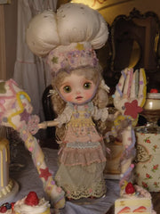 Handmade Outfit for Blythe/Obitsu,Dessert Master Clothing Set