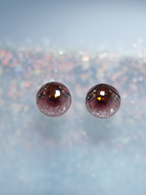 Red Glitter Blythe Eyechips - Handmade Doll Eyes - ToastDoll