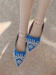 Candy Hue Pointed Blythe Flat On Doll Display | ToastDoll