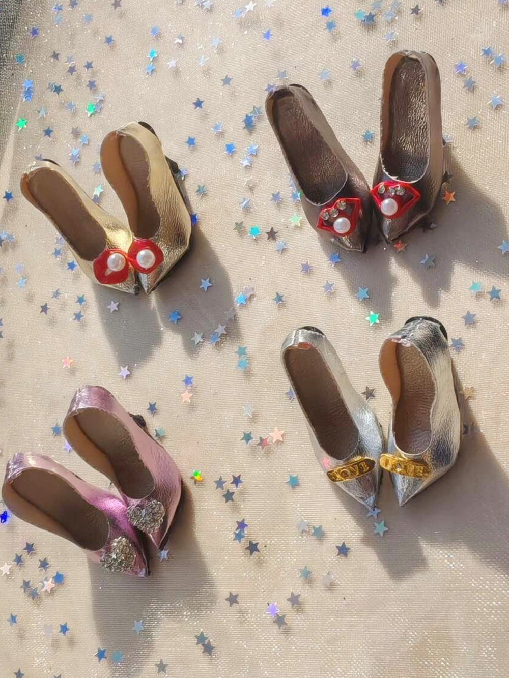 Shiny Metallic Chic Blythe High Heels | ToastDoll