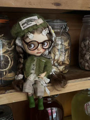 Handmade Outfit for Blythe/Pullip, Green Knit Clothes Set
