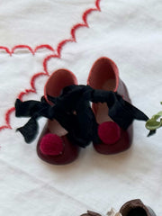Vintage Leather Blythe Flats - Handmade Doll Shoes - ToastDoll
