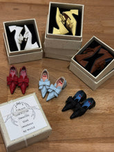 Handmade Shoes for Blythe/Obitsu, Pointed-Toe Mid Block Heel with Bow