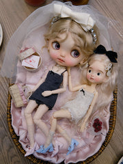 Handmade Outfit for Blythe/Pullip/Obitsu, Sweet Slim Sleeveless Mini Dress