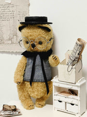Vintage Academic Bear Plushies Front View | ToastDoll