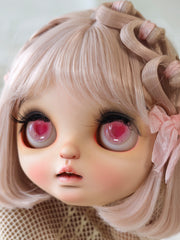 Handmade Blythe Eyechips, Pink Tone, Heart