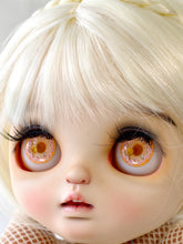 Handmade Blythe Eyechips, Orange Tone, Sunflower