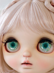 Handmade Blythe Eyechips, Green Tone, Light